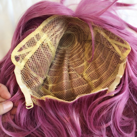 New Mauve bob wig swingy retro cosplay pretty pink